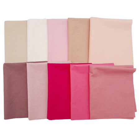 30x25 cm Pamuklu Patchwork Kırkyama Parça Kumaş Set:01