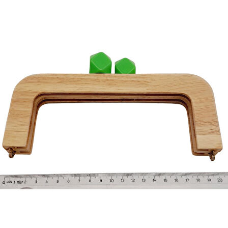 20 cm Açık Renk Ahşap Burs Açık Yeşil Renk Toplu