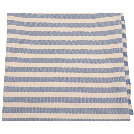 Angel Çanta Aksesuar Balıksırtı Denim Mavi Çizgili Keten Çanta Yapım Kumaşı