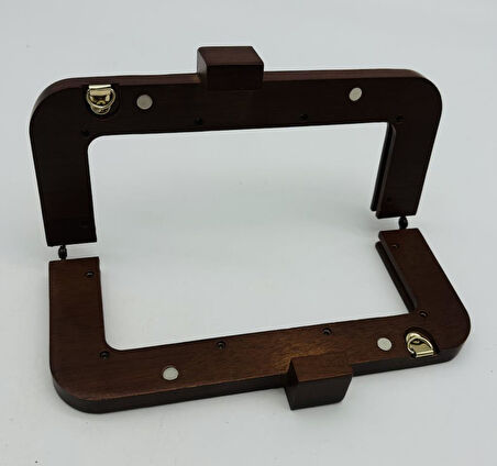 20 Cm Koyu Renk Kare Başlıklı Ahşap Burs