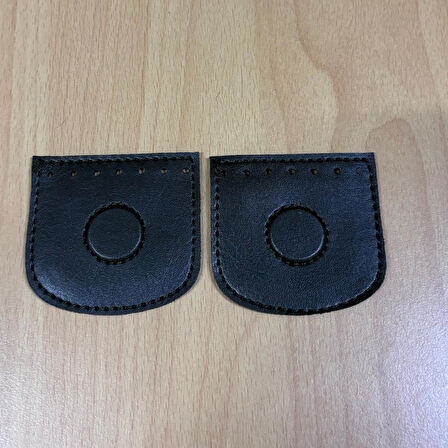 Angel Çanta Aksesuar Siyah Suni Derili Tek Dikim Gizli Mıknatıs