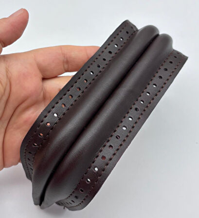 Angel Çanta Aksesuar 16 cm Suni Derili Kahve Renk Gizli Çanta Bursu 