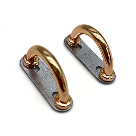 Angel Çanta Aksesuar Çift Köprü Aparatı Light Gold Renk  Oval Model 