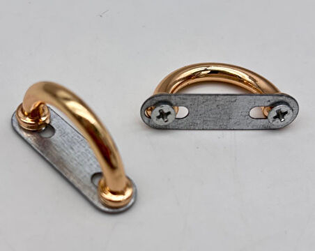 Angel Çanta Aksesuar Çift Köprü Aparatı Light Gold Renk  Oval Model 