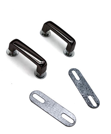 Angel Çanta Aksesuar Çift Köprü Aparatı Füme Renk  Köşeli Model 