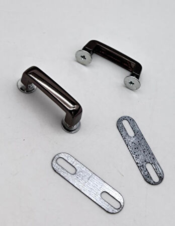 Angel Çanta Aksesuar Çift Köprü Aparatı Füme Renk  Köşeli Model 