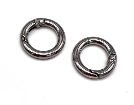 Angel Çanta Aksesuar 2'li Gümüş Renk Küçük Yaylı Halka