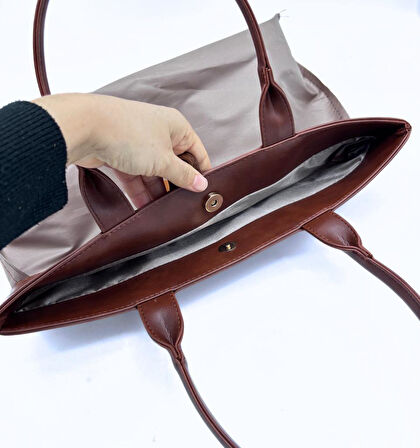 Angel Çanta Aksesuar İda Model Çanta Yapım Aparatı  Taba Light Gold Metalli