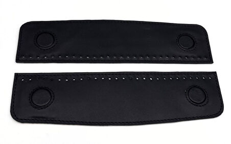 Angel Çanta Aksesuar Gerçek Derili  Gizli Mıknatıslı Çıtçıt Siyah