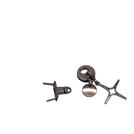 Angel Çanta Aksesuar Sarkaç Yıldız Süslü Füme Renk Çanta Kilidi