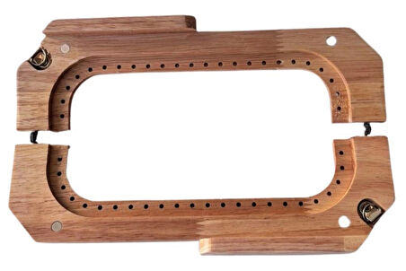 Angel Çanta Aksesuar 25 Cm  Açık Renk Dikmeli Ahşap Burs