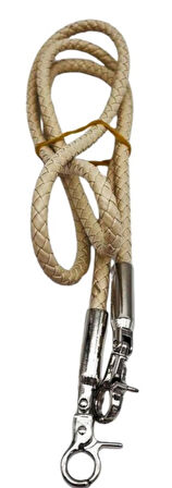 Angel Çanta Aksesuar Bej Renk 120 cm  Tek Örme Çanta Sapı Gümüş Metal