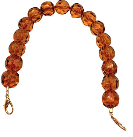 Angel Çanta Aksesuar 41 Cm Şeffaf Bakır Petek Model  Çanta Sapı Light Metalli