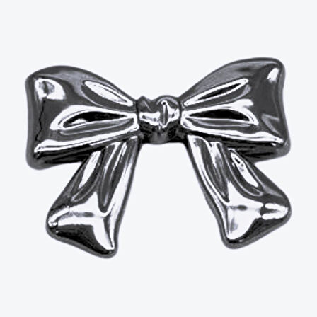 Angel Çanta Aksesuar 6x5 cm Kurdele Model Plaka Süs Gümüş Renk
