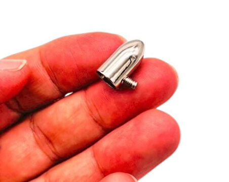 Angel Çanta Aksesuar Gümüş Renk Büzgü Ucu 2 Adet