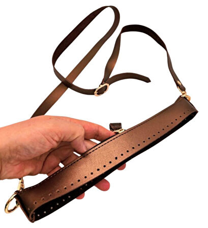 Angel Çanta Aksesuar Atina Model Bakır Renk Çanta Yapım Seti Light Gold  Metalli