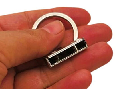 Angel Çanta Aksesuar Vidalı Anahtarlık Aparatı Gümüş Renk 