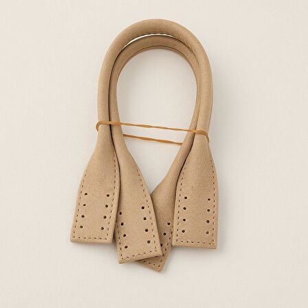 Angel Çanta Aksesuar Pelikan Model Kısa Çanta Sapı Nubuk Bej Renk