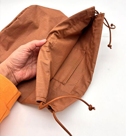 Angel Çanta Aksesuar Hazır Kova Çanta Astarı Açık Kahve Renk