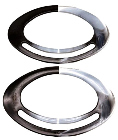 Angel Çanta Aksesuar Akrilik Görünümlü Plastik Çanta Sapı Siyah Beyaz Tonlu