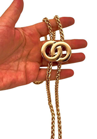 Angel Çanta Aksesuar Light Gold Çift Halka Yaylı Büzgü Aparatı 