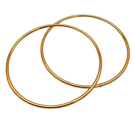 Angel Çanta Aksesuar 15 Cm Yuvarlak Metal Çanta Sapı Light Gold 