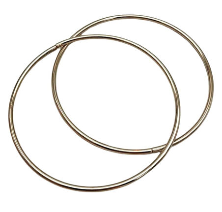 Angel Çanta Aksesuar 15 Cm Yuvarlak Metal Çanta Sapı Gümüş  Renk