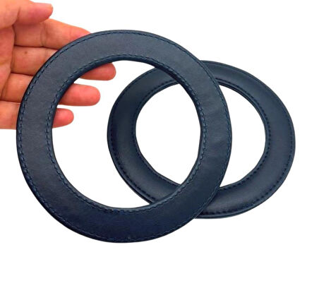 Angel Çanta Aksesuar Lacivert Renk Yuvarlak 13.5 cm Suni Deri Çanta Sapı