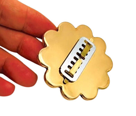 Angel Çanta Aksesuar 6 cm İncili Yuvarlak  Light Gold  Kilit