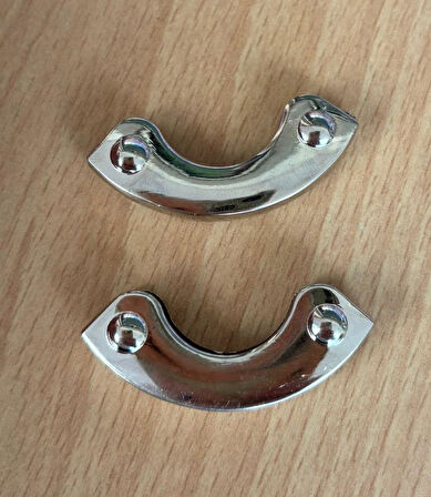 Angel Çanta Aksesuar 2 Li Gümüş Renk Köşe Aparatı Oval Model