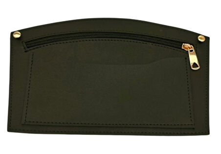 Angel Çanta Aksesuar 24x15 cm Haki Yeşil Renk Troklu Suni Deri Cep Light Gold Metalli