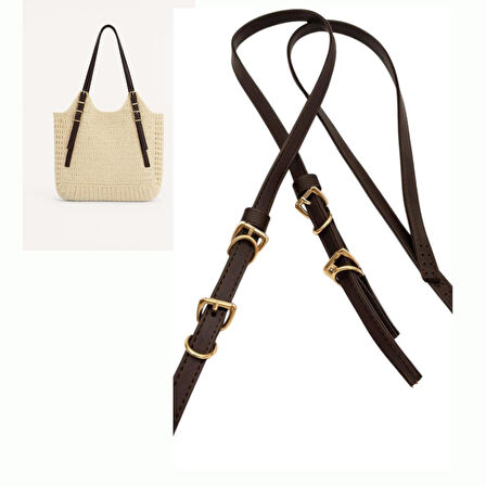 Angel Çanta Aksesuar Koyu Kahve Renk Nez Model Çanta Sapı