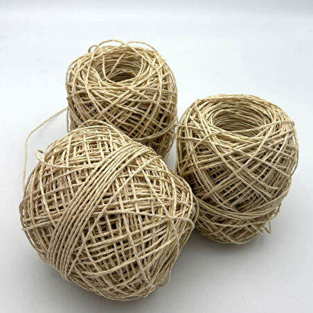 Angel Çanta Aksesuar 3 Adet 50 Gr Sarılmış Kağıt İp Nohut Renk