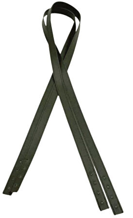 Angel Çanta Aksesuar Slim Model 70x1.2 cm Suni Deri Haki Yeşil Renk Çift Çanta Sapı