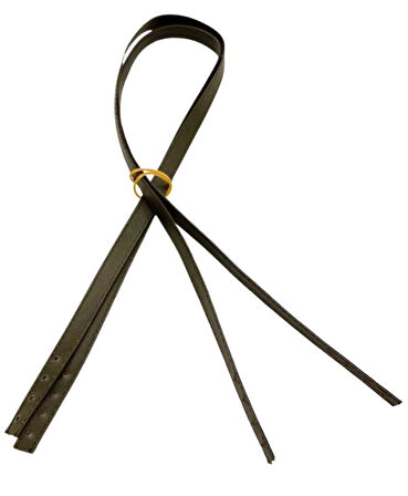 Angel Çanta Aksesuar Slim Model 70x1.2 cm Suni Deri Haki Yeşil Renk Çift Çanta Sapı