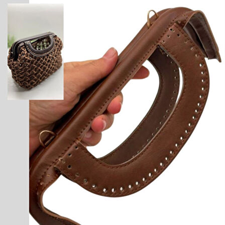 Angel Çanta Aksesuar 25 cm Suni Derili Taba Renk Gizli Çanta Bursu Yeni Model 