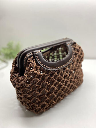 Angel Çanta Aksesuar 25 cm Suni Derili Taba Renk Gizli Çanta Bursu Yeni Model 