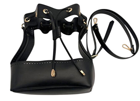 Angel Çanta Aksesuar Torba Model Çanta Yapım Aparatı Siyah Renk Light Gold Metalli