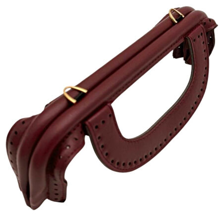 Angel Çanta Aksesuar 25 cm Suni Derili Bordo Renk Gizli Çanta Bursu Yeni Model 