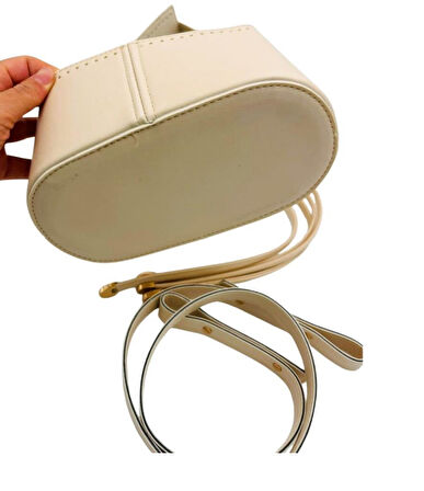 Angel Çanta Aksesuar Torba2 Model Çanta Yapım Aparatı Krem Renk Light Gold Metalli