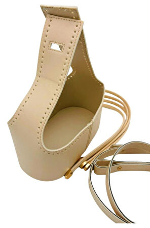 Angel Çanta Aksesuar Torba2 Model Çanta Yapım Aparatı Krem Renk Light Gold Metalli