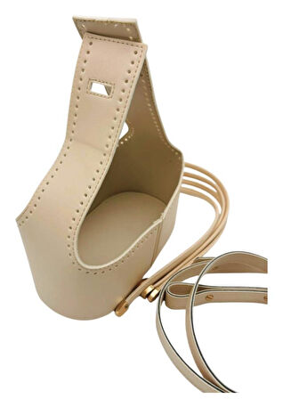 Angel Çanta Aksesuar Torba2 Model Çanta Yapım Aparatı Krem Renk Light Gold Metalli