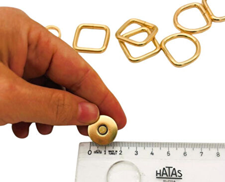 Angel Çanta Aksesuar Aksesuar Set 4 er Adet (Kanca, D Halka, Kare Halka, Mıknatıs)