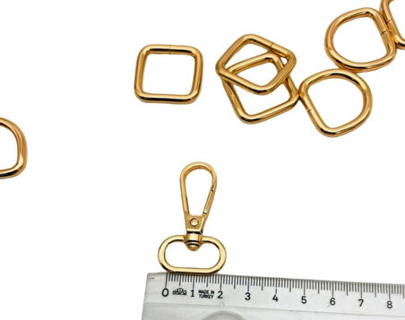 Angel Çanta Aksesuar Aksesuar Set 4 er Adet (Kanca, D Halka, Kare Halka, Mıknatıs)