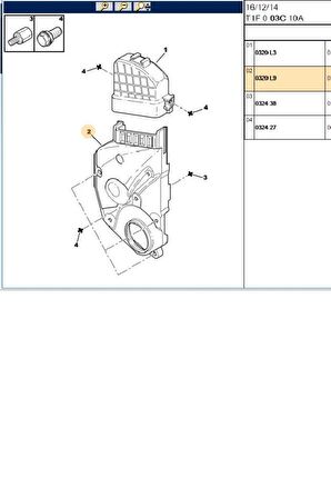 İ28 TRİGER KAPAK ALT TU3JP (0320L9)