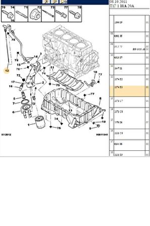 Yağ Çubuğu 206 307 407  (1174E1)