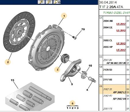 DEBRIYAJ SETI 1.6 HDI 16V 1.6 DIZEL DW6