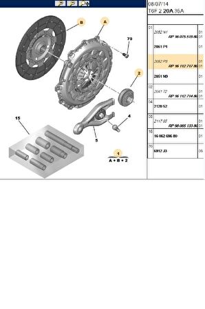 Debriyaj Seti 307 308 407 508 607 807 DW10 (1611271780-2052P3)