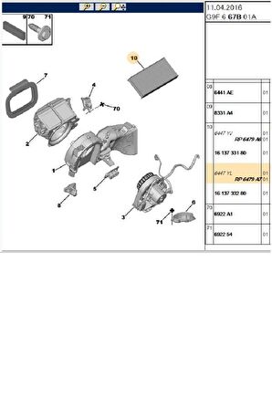 Polen Filtresi Scudo3 Expert III Jumpy III (6479A7-SCA787)