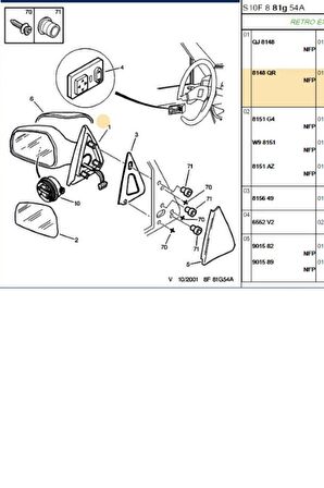 Sol Ayna Elektrikli Astarlı 106 (M0122006-6125285-8148QR)